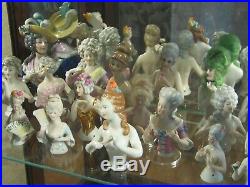 100+ Vintage German Half Dolls Pincushion Dolls Spectacular Collection