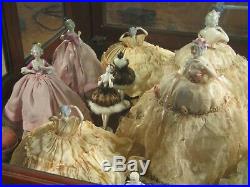 100+ Vintage German Half Dolls Pincushion Dolls Spectacular Collection