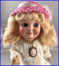 10 Antique German Bisque Head Demacol Googly Doll! Elegant! Rare! 18026