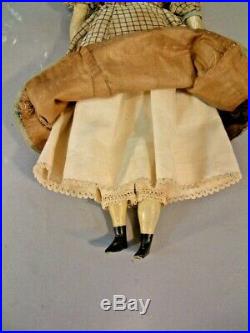 11German Antique Parian Shoulderhead Doll 1870s All Original Great Face Look