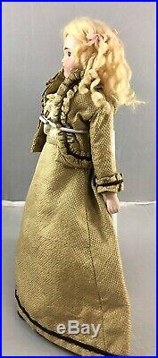 11 Antique German Bisque Shoulder Head Fashion Doll! Elegant! 17731