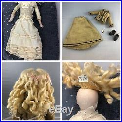 11 Antique German Bisque Shoulder Head Fashion Doll! Elegant! 17731