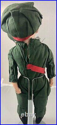 11 Antique German Bisque Shoulder Head Soldier Boy Doll! Heubach 6692 18017