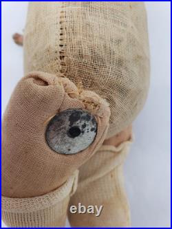 11 Antique German Motschmann Sonneberg Täufling Doll Floating Disc Joints 1860s