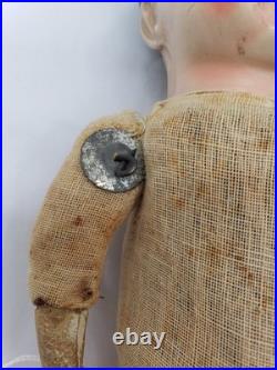 11 Antique German Motschmann Sonneberg Täufling Doll Floating Disc Joints 1860s