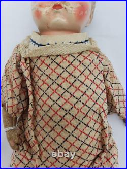 11 Antique German Motschmann Sonneberg Täufling Doll Floating Disc Joints 1860s