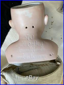 12PC Antique German Bisque Leather Kid Body Doll LOT Heubach Kestner Repair
