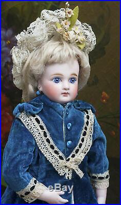 12 Antique Early German Kestner Doll With Closed Mouth, Bisque Hands, Bru Look