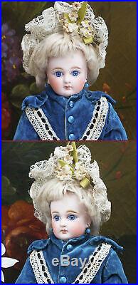 12 Antique Early German Kestner Doll With Closed Mouth, Bisque Hands, Bru Look