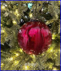 12 Vintage Antique Style Large German Kugel Style Glass Ornament Balls Christmas 12 Vintage Antique Style Large German Kugel Style Glass Ornament Balls Christmas