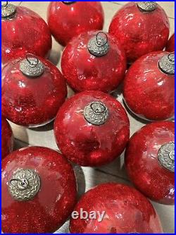 12 Vintage Antique Style Large German Kugel Style Glass Ornament Balls Christmas 12 Vintage Antique Style Large German Kugel Style Glass Ornament Balls Christmas