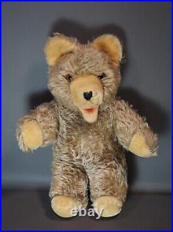 13Vintage Antique German Hermann ZOTTY Blonde Mohair Teddy Bear Toy withSqueaker