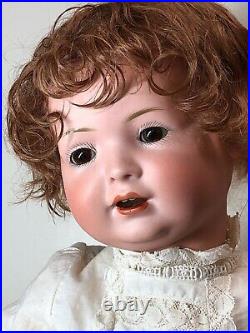 13.5 Antique BP Bahr & Proschild Bisque Baby Doll Mohair Brown Sleep Eyes #SC5