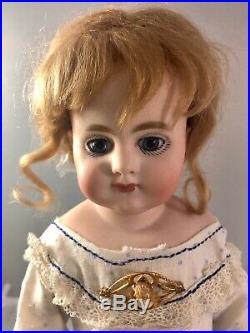 13.5 Antique German Bisque Shoulder Head Doll! S & H 740! Elegant! Rare! 17745