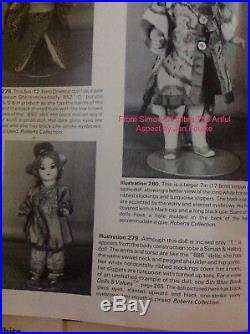 14 Antique German Bisque Head Oriental Asian Doll Marked 1. Flapper Body