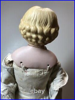 14 Antique Porcelain German Made China Head Kling Blonde Parian Painted Face #A