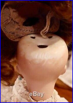 14 Antique Sonneberg Bisque Closed Mouth Belton Doll Marked 106