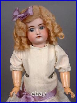 14 Kestner Antique German Bisque Child Doll, Blond Mohair Wig Compo Body LOOK
