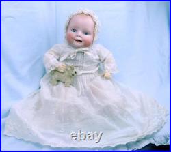 15.5 Antique German Bisque/Compo Georgene Averill Doll Bonnie Babe 1926