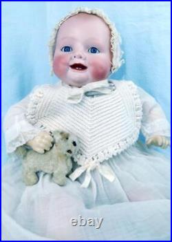 15.5 Antique German Bisque/Compo Georgene Averill Doll Bonnie Babe 1926