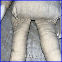 15 Antique German China Head Doll Cloth Body Porcelain Arms Legs Unmarked