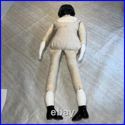 15 Antique German China Head Doll Cloth Body Porcelain Arms Legs Unmarked