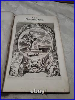 1650 Rare Antique German Emblem Book Guidobald Salzburg Large Engravings