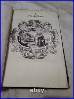 1650 Rare Antique German Emblem Book Guidobald Salzburg Large Engravings 1650 Rare Antique German Emblem Book Guidobald Salzburg Large Engravings