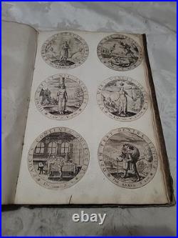 1650 Rare Antique German Emblem Book Guidobald Salzburg Large Engravings