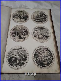 1650 Rare Antique German Emblem Book Guidobald Salzburg Large Engravings