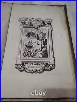 1650 Rare Antique German Emblem Book Guidobald Salzburg Large Engravings