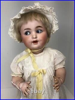 16.5 Antique German 201 Schutzmeister & Quendt BL Flirty Eye Combo Baby Doll SF 16.5 Antique German 201 Schutzmeister & Quendt BL Flirty Eye Combo Baby Doll SF