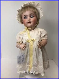 16.5 Antique German 201 Schutzmeister & Quendt BL Flirty Eye Combo Baby Doll SF 16.5 Antique German 201 Schutzmeister & Quendt BL Flirty Eye Combo Baby Doll SF