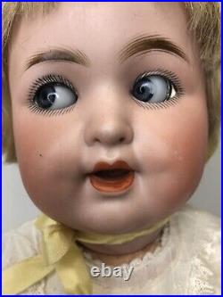 16.5 Antique German 201 Schutzmeister & Quendt BL Flirty Eye Combo Baby Doll SF 16.5 Antique German 201 Schutzmeister & Quendt BL Flirty Eye Combo Baby Doll SF