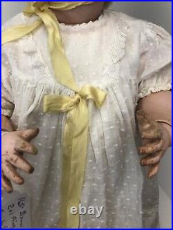 16.5 Antique German 201 Schutzmeister & Quendt BL Flirty Eye Combo Baby Doll SF 16.5 Antique German 201 Schutzmeister & Quendt BL Flirty Eye Combo Baby Doll SF