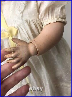 16.5 Antique German 201 Schutzmeister & Quendt BL Flirty Eye Combo Baby Doll SF 16.5 Antique German 201 Schutzmeister & Quendt BL Flirty Eye Combo Baby Doll SF