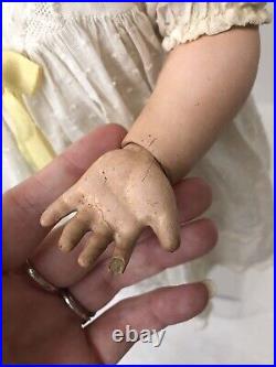 16.5 Antique German 201 Schutzmeister & Quendt BL Flirty Eye Combo Baby Doll SF 16.5 Antique German 201 Schutzmeister & Quendt BL Flirty Eye Combo Baby Doll SF