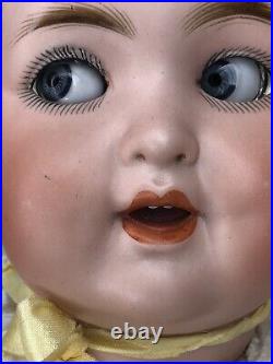 16.5 Antique German 201 Schutzmeister & Quendt BL Flirty Eye Combo Baby Doll SF 16.5 Antique German 201 Schutzmeister & Quendt BL Flirty Eye Combo Baby Doll SF