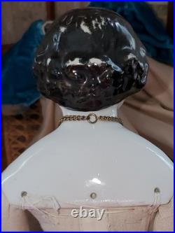 16.5 Antique German China Head Doll Conta & Boehme Flat Top Early 1860s