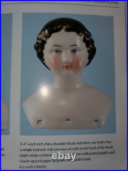 16.5 Antique German China Head Doll Conta & Boehme Flat Top Early 1860s