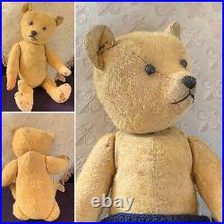 16 Antique German 1920-30 Golden Mohair Teddy Bear Jordan
