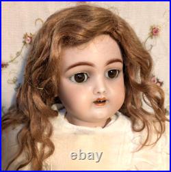 16 Antique German Doll -HANDWERCK 109 BJ Handwerck Body -Original Mohair Wig