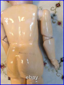 16 Antique German Doll -HANDWERCK 109 BJ Handwerck Body -Original Mohair Wig