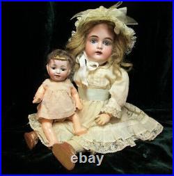 16 Antique German Doll Kestner 167 sleep blue eyes 8 Baby Hertel Schwab 152