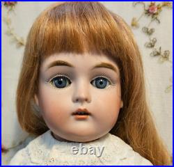16 Kestner 167 Antique German Doll & Clothes, French HH Wig, Plaster Pate, BJB
