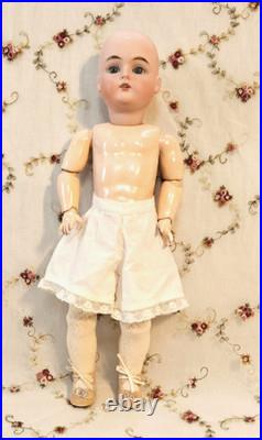 16 Kestner 167 Antique German Doll & Clothes, French HH Wig, Plaster Pate, BJB