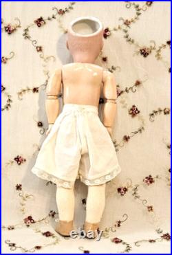 16 Kestner 167 Antique German Doll & Clothes, French HH Wig, Plaster Pate, BJB