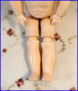 16 Kestner 167 Antique German Doll & Clothes, French HH Wig, Plaster Pate, BJB