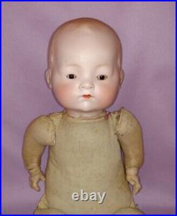 17 ANTIQUE GERMAN BISQUE HEAD DOLL DREAM BABY BY ARMOND MARCEILLE c1900