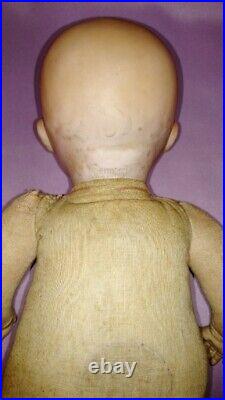 17 ANTIQUE GERMAN BISQUE HEAD DOLL DREAM BABY BY ARMOND MARCEILLE c1900